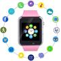 Amazqi Smart Watch, Smartwatch Phone with SD Card Pedometer Call Text Notification SIM Card Slot Music Player Camera Compatible for Android Samsung Huawei and iPhone (Partial Functions) for Men Women