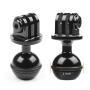 D&F CNC Mount 1-Inch Diameter Ball with 3/8 Screw Hole for GoPro Hero 7/6/5/4/HERO(2018) SJCAM Yi APEMAN Campark Sport Cam