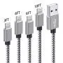 Zteanok iPhone Charger MFi Certified, 4Pack 3FT 6FT 6FT 10FT Nylon Braided Lightning to USB Cord Compatible iPhone 11/ X/iPhone 8/8 Plus/iPhone 7/7 plus/6/6s/plus Zteanok iPhone Charger MFi Certified, 4Pack 3FT 6FT 6FT 10FT Nylon Braided Lightning to USB Cord Compatible iPhone 11/ X/iPhone 8/8 Plus/iPhone 7/7 plus/6/6s/plus