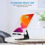 OMOTON Adjustable Tablet Stand iPad Stand Compatible with iPad 10.2 2019, New iPad Pro 11/12.9 inch 2020, iPad 9.7 2018, iPad Mini, iPad Air, Nintendo Switch, and All Cellphones Smart Phones, Black