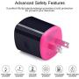 AndHot Dual USB Type C Car Charger Charging Block Wall Plug with 6ft USB C Fast Charging Cable Replacement for Samsung Note 10 S10 A50, LG Stylo 5 4 V50 G8 G7 ThinQ Q7, Moto G8 G7 G6 Z4, OnePlus 7 6T