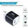 One Port USB Wall Charger, Charging Block, 5Pack Travel 1A USB Charger Cube Brick Charger Boxes Compatible iPhone Xs Max/X/8 Plus/7/6S Plus, Samsung Galaxy S10e S10 S9 S8 Plus/S7/Note 9/8, LG G8 G7