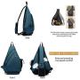 Tudequ Dry Wet Separation Sling Crossbody Chest Bag Backpack Casual Daypack for Men Women Teens