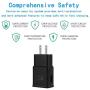 Samsung Adaptive Fast Charging Wall Charger Adapter Compatible with Samsung Galaxy S6 S7 S8 S9 S10 / Edge/Plus/Active, Note 5,Note 8, Note 9 and More (2 Pack) ChiChiFit Quick Charge (Black)