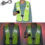 LED Reflective Vest for Running Walking Cycling USB Rechargeable Light Up Flashing Safety Warning Vest, Adjustable Waist & 2 Large Pocket Reflective Gear for Runners Cyclist Dog Walker Motorcyclist