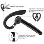 Bluetooth Headset, Wireless Bluetooth Earpiece V4.1Hands-Free Earphones with Noise Cancellation Mic for Driving/Business/Office, Compatible with iPhone and Android(Gray)