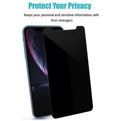 pehael Privacy Screen Protector for iPhone 11 iPhone Xr, 9H Hardness Anty- Spy Tempered Glass, 3D Touch, Easy Install[6.1 inch](3 Pack) …