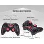 SBQF T3 Bluetooth Wireless Gamepad S600 STB S3VR Game Controller Joystick for Android iOS Mobile Phones PC Game Handle (Color : 2) SBQF T3 Bluetooth Wireless Gamepad S600 STB S3VR Game Controller Joystick for Android iOS Mobile Phones PC Game Handle (Color : 2)
