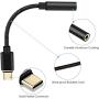 USB C to 3.5mm Female Headphone Jack Adapter, USB C to Aux Audio Dongle Cable Cord Compatible with Google Pixel 4 3 2 XL, Samsung Galaxy S20 Ultra S20+ Note 10 S10 Plus, iPad Pro 2018/2020 (2 Pack)
