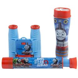 Thomas & Friends 3Piece Adventure Kit with Binoculars, Flashlight, Telescope, Thomas The Train Inspired Design, 35Mm Camera, 4x28 Thomas The Train Inspired Binoculars, 3Piece, Blue, Model:26085-GROU