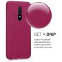 kwmobile TPU Silicone Case Compatible with OnePlus 6 - Soft Flexible Rubber Protective Cover - Fuchsia