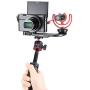 ULANZI MT-08 Mini Smartphone Selfie Stick Tripod for iPhone, Camera Extendable Handle Grip Vlog Pole for Sony RX100 VII M1 M2 M3 M4 M5 M6 A6400 A6500 Canon G7X Mark III