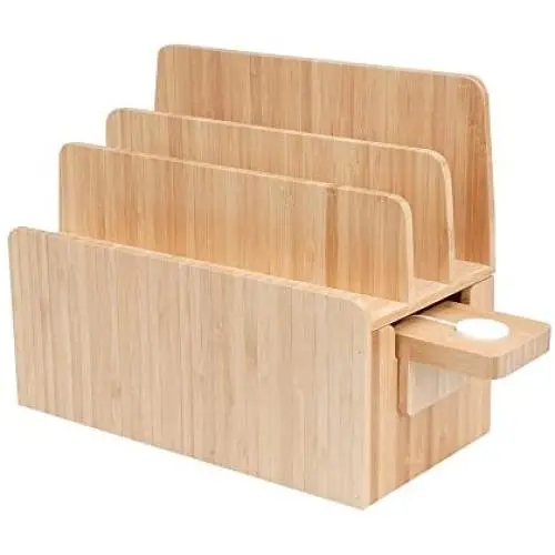 MobileVision Bamboo Charging Station & Compatible Apple Watch Adapter Combo Multi Device Organizer for Apple Watch, Smartphones, Tablets, Laptops, and More MobileVision Bamboo Charging Station & Compatible Apple Watch Adapter Combo Multi Device Organizer for Apple Watch, Smartphones, Tablets, Laptops, and More