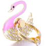 4 Pack Phone Ring Stand, Diamond Bling Butterfly Cell Phone Kickstand Grip, 360 Rotation Universal Multi Angle Metal Phone Ring Holder (2 Butterfly, 2 Swan, 1 Strip)