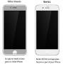 iPhone 8 Plus 7 Plus Anti Spy Screen Protector Tempered Glass, Benks Privacy Protective Film with Unbreakable Soft Frame and 0.23mm 3D Curve Edge Full Coverage (White for Apple iPhone8 Plus, 5.5-Inch)