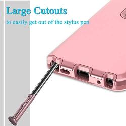 AMENQ Case for LG Stylo 5 L722DL, LG Stylo 5+/Stylo 5V/Stylo 5X Phone Case, [Built-in Screen Protector] Full Body Heavy Duty with TPU Bumper and Rugged Hard PC Armor Protective Cover (Rose Gold)