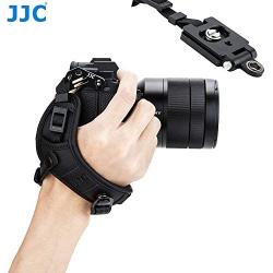 JJC Pro Hand Grip Strap for Mirrorless Camera, W/Arca Type Plate, Camera Hand Strap for Canon EOS R Rp Nikon Z6 Z7 Panasonic S1 S1R Sony A7 A7R A7S II III a6500 a6400 a6300 Fuji X-T3 X-T2 X-T3 X-T2