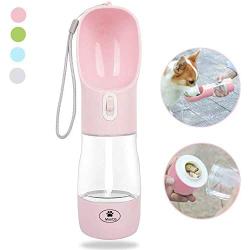 MaoCG Dog Water Bottle for Walking, Multifunctional and Portable Dog Travel Water Dispenser with Food Container,Detachable Design Combo Cup for Drinking and Eating,Suitable for Cats and Puppy