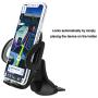Crazefoto Car Phone Mount,CD Slot Car Phone Holder Universal Car Cradle Mount with Three-Side Grips and One-Touch Compatible with iPhone11/11Pro/X/8/8Plus/7/7Plus/6s/6P,Galaxy S5/S6/S7/S8, Google etc
