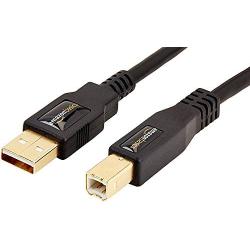 AmazonBasics USB 2.0 Printer Type Cable - A-Male to B-Male - 16 Feet (4.8 Meters)