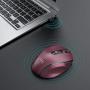 VicTsing MM057 2.4G Wireless Portable Mobile Mouse Optical Mice with USB Receiver, 5 Adjustable DPI Levels, 6 Buttons for Notebook, PC, Laptop, Computer, MacBook (Dark red)