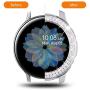 Surace Galaxy Watch Active 2 Case 40mm, Bling Frame Protective Case Compatible for Samsung Galaxy Watch Active 2 (3 Packs, Black/Silver/Clear)-40mm
