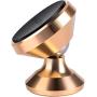 SALEX Magnetic Cell Phone Holder. 360 Degree Rotation Swivel Mount for Car Dashboard and Windshield. Universal Car Kit for Smartphones, Tablets and GPS. Compatible with Devices up to 7 Inches [Gold]