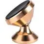 SALEX Magnetic Cell Phone Holder. 360 Degree Rotation Swivel Mount for Car Dashboard and Windshield. Universal Car Kit for Smartphones, Tablets and GPS. Compatible with Devices up to 7 Inches [Gold]