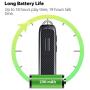 Bluetooth Headset, Marnana Wireless Bluetooth Earpiece with 18 Hours Playtime and Noise Cancelling Mic, Ultralight Earphone Hands-Free for iPhone iPad Tablet Samsung Android Cell Phone Call -Upgraded