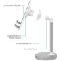 AONKEY Adjustable Cell Phone Stand, Desk Cellphone Holder Compatible with iPhone Xs Max XS XR X 6 6S 7 8 Plus, All Android Smartphone & iPad& Other 7”-13” Tablets