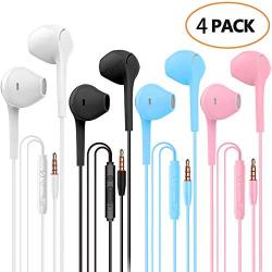 Earphones Headphone Heavy Bass Stereo Earbuds Noise Isolating Tangle Free Headsets in Ear Headphones with Remote & Microphone,for iOS and Android,Laptops,Gaming