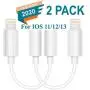 [Apple MFi Certified] 2 Pack iPhone 3.5 mm Headphone Jack Adapter, Lightning to 3.5mm aux Audio Jack Adapter Headphone for iPhone 8, Compatible for iPhone 11/11 Pro/XR/XS Max/X/8/7, Support iOS 13