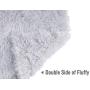 Luciphia Puppy Dog Blankets,Faux Fur Pet Blanket Soft Flannel Throw for Cats Rabbits Light Grey Small