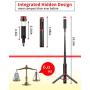 [Adjustable Focus&Switchable Modes] Selfie Stick&Tripod, All in One Portable&Rotatable-Compact Selfie Stick with Detachable Bluetooth Remote,Adjustable Tripod for iPhone,Android,Digital Sports Camera