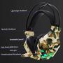 GFDGFDG Gaming Headset for PS4, PC Surround Sound Over Ear Gaming Headphones with Noise Canceling Mic Camouflage LED Light, for Xbox Playstation 4 Laptop Smart Phone