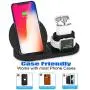 Wireless Charger Stand,3 in 1 Wireless Charging Station Dock with USB for Apple Watch iWatch, Airpods,iPhone 11 11 Pro X Xs XR Max 8 Plus 8,Samsung Galaxy S9 S8 (Black)