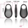 4 Pack Smart GPS Tracker Key Finder Locator Wireless Anti Lost Alarm Sensor Device for Kids Dogs Car Wallet Pets Cats Motorcycles Luggage Smart Phone Selfie Shutter APP Control Compatible iOS Android