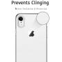 Unov Case Clear with Design Slim Protective Soft TPU Bumper Embossed Pattern [Support Wireless Charging] Cover for iPhone XR 6.1 Inch(Crystal Clear)