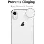 Unov Case Clear with Design Slim Protective Soft TPU Bumper Embossed Pattern [Support Wireless Charging] Cover for iPhone XR 6.1 Inch(Crystal Clear)