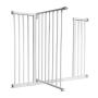 LEMKA Safety Baby Gate,Thru Gate Metal Expandable Pet Safety Gate for Stairs,Doorways with 4" & 6" Extension,Fits Spaces Between 30" to 42" Wide 30" High