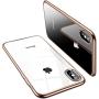 TORRAS Crystal Clear iPhone Xs Max Case, [Anti-Yellowing] Soft Silicone Shockproof TPU Slim Thin Protective Phone Cover Case for iPhone Xs Max 6.5 inch - Gold