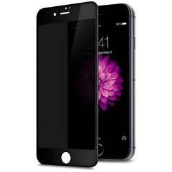 TECHO Privacy Screen Protector for iPhone 8 Plus 7 Plus, Anti Spy 9H Tempered Glass, Edge to Edge Full Cover Screen Protector [Anti-Fingerprint] [Full Coverage] (Black)