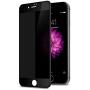TECHO Privacy Screen Protector for iPhone 8 Plus 7 Plus, Anti Spy 9H Tempered Glass, Edge to Edge Full Cover Screen Protector [Anti-Fingerprint] [Full Coverage] (Black)