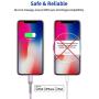 USB C to Lightning Cable 6ft, JSAUX [Apple MFi Certified] Support Power Delivery Fast Charging iPhone USB-C Charger Compatible with iPhone 11/11 Pro/11 Pro Max/X/XS/XR/XS Max/8/8 Plus(Purple)