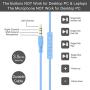 VCOM Wired Headphones with Microphone, Stereo Over Ear Headset Lightweight Portable Earphones 3.5mm Jack Compatible for iPad Tablets PS4 Xbox One Smartphones MacBook Surface Laptops MP3 Skype (Blue)