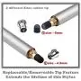 Bargains Depot 2-in-1 Stylus Touch Screen Pen for iPhone, Ipad, iPod, Tablet, Galaxy and More with 20Pcs Rubber Tips-Silver Bargains Depot 2-in-1 Stylus Touch Screen Pen for iPhone, Ipad, iPod, Tablet, Galaxy and More with 20Pcs Rubber Tips-Silver