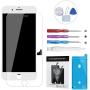 BeeFix Fit iPhone 8 Screen Replacement White (4.7 Inch) 3D Touch LCD Screen Digitizer Replacement Display Assembly Repair Kits with Waterproof Adhesive,Tempered Glass,Tools and Instruction