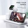 Conido 3 in 1 Charging Station for Apple Products, Stand for Apple Watch Series 5/4/3/2/1, AirPods Pro/2/1 Charging Dock, Charger Station for iPhone SE New/11Pro Max/XS Max/XR/8 Plus/7 Plus/6S Plus