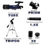 GEERTOP Telescope for Beginners 70mm Astronomy Refractor Travel Tabletop Scope with Adjustable Tripod, Christmas Birthday Gift for Kids Children