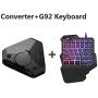 Pubg Controller Gamepad Bluetooth Smartphone Android Mobile Phone Gamepad Gamer Keyboard Mouse Converter for iPad to PC Adapter (Color : with G92 Keyboard)